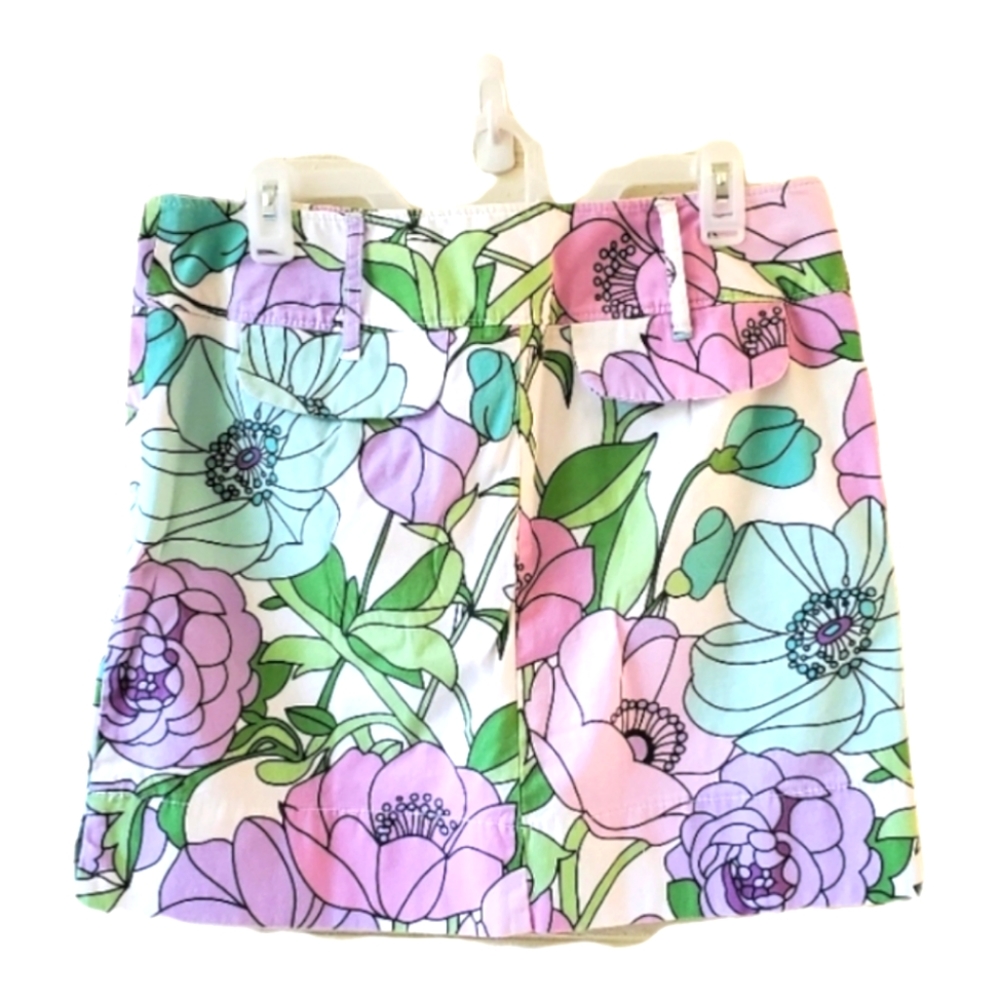 LOFT floral print skirt size 8